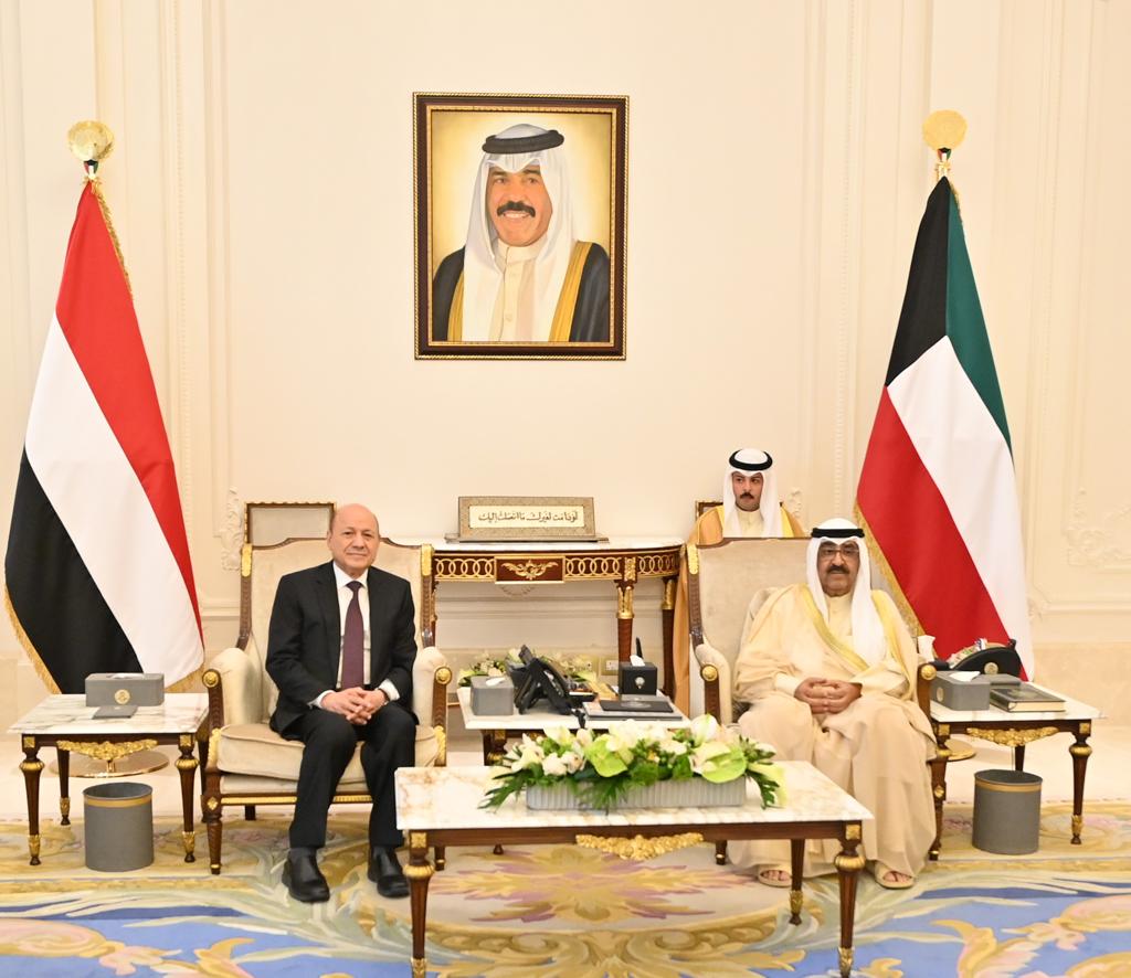 Kuwaiti Crown Prince receives President al-Alimi, confirms Kuwait’s ...